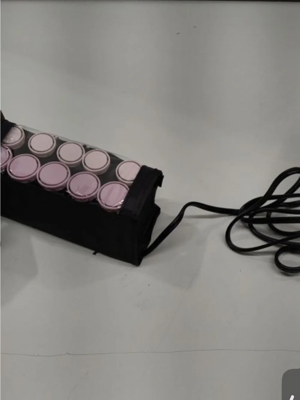 Remington Black and Light Pink Heated Roller Set with Carry Case